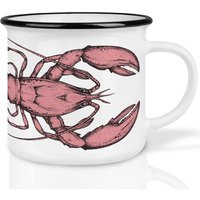 Keramik Tasse | Retro Design | »Hummer« Handveredelt in Deutschland Cup, Kaffeetasse, Becher Spülmaschinenfest von Ligarti