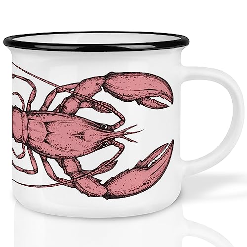 Ligarti® Keramiktasse [Das Original] Design Mug & handveredelter Becher I Tasse mit Tiermotiv, spülmaschinengeeignete Kaffeetasse, Teetasse, Cup (Hummer) von Ligarti