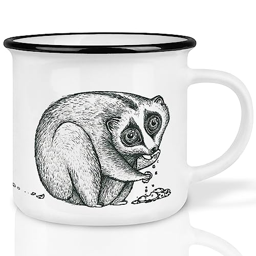 Ligarti® Keramiktasse [Design by H. Ligeti] Design Mug & handveredelter Becher I Spülmaschinengeeignete Tasse, Kaffeetasse, Teetasse, Cup (Lori) von Ligarti