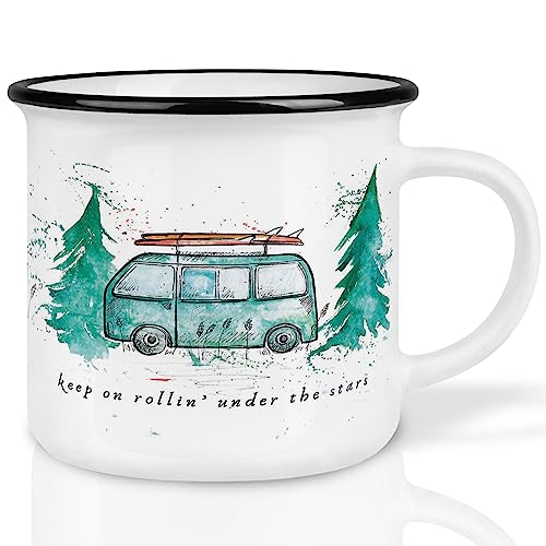 Ligarti Keramik Tasse | handveredelter Becher | Travel Mug | Camping Bulli von Ligarti