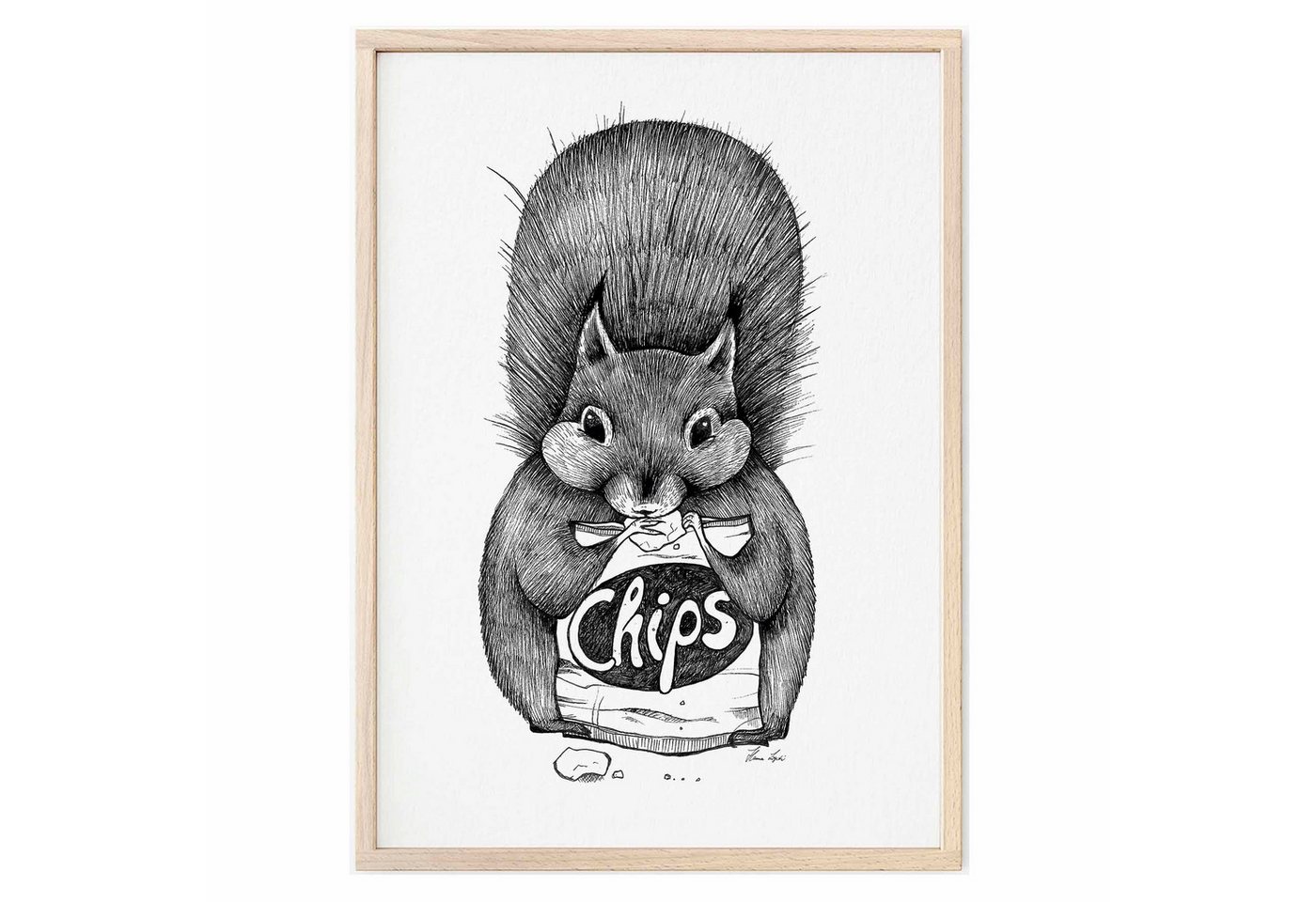 Ligarti Kunstdruck Kunstdruck - Chipseichhörnchen Ligarti Kunstdruck Kunstdruck - Chipseichhörnchen von Ligarti
