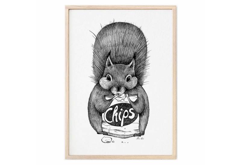 Ligarti Kunstdruck Kunstdruck - Chipseichhörnchen von Ligarti