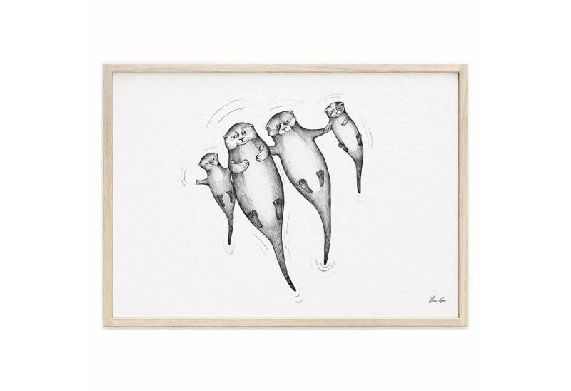 Ligarti Kunstdruck Kunstdruck - Die Otters von Ligarti
