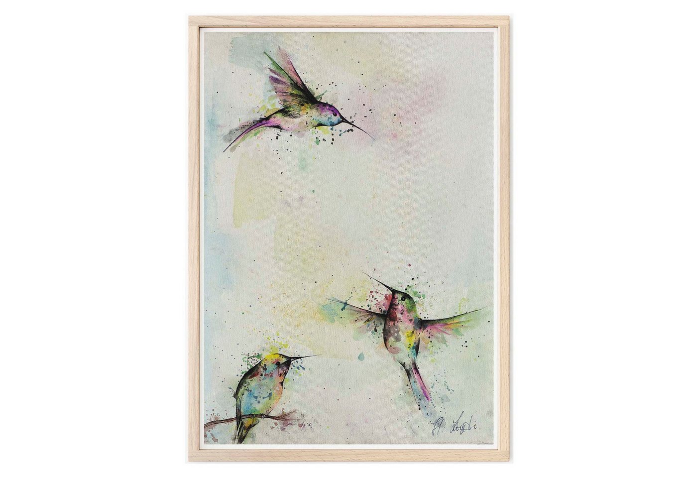 Ligarti Kunstdruck Kunstdruck - Drei Kolibris Ligarti Kunstdruck Kunstdruck - Drei Kolibris von Ligarti