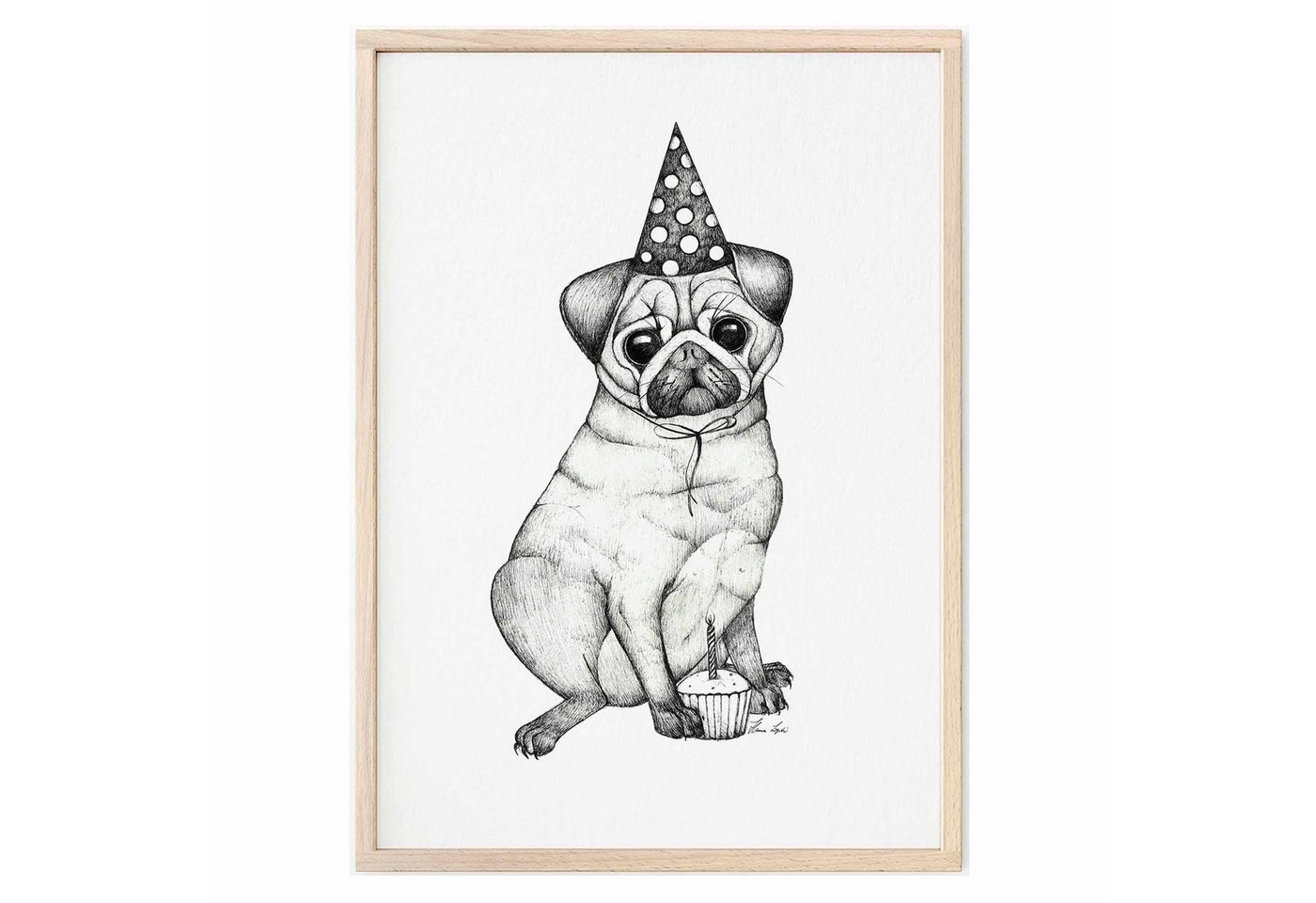 Ligarti Kunstdruck Kunstdruck - Mops Ligarti Kunstdruck Kunstdruck - Mops von Ligarti