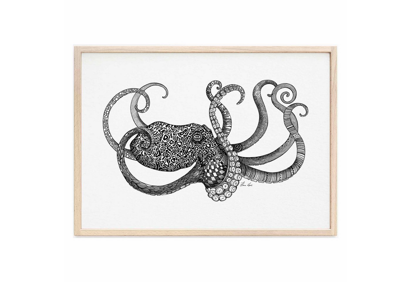 Ligarti Kunstdruck Kunstdruck - Oktopus Ligarti Kunstdruck Kunstdruck - Oktopus von Ligarti