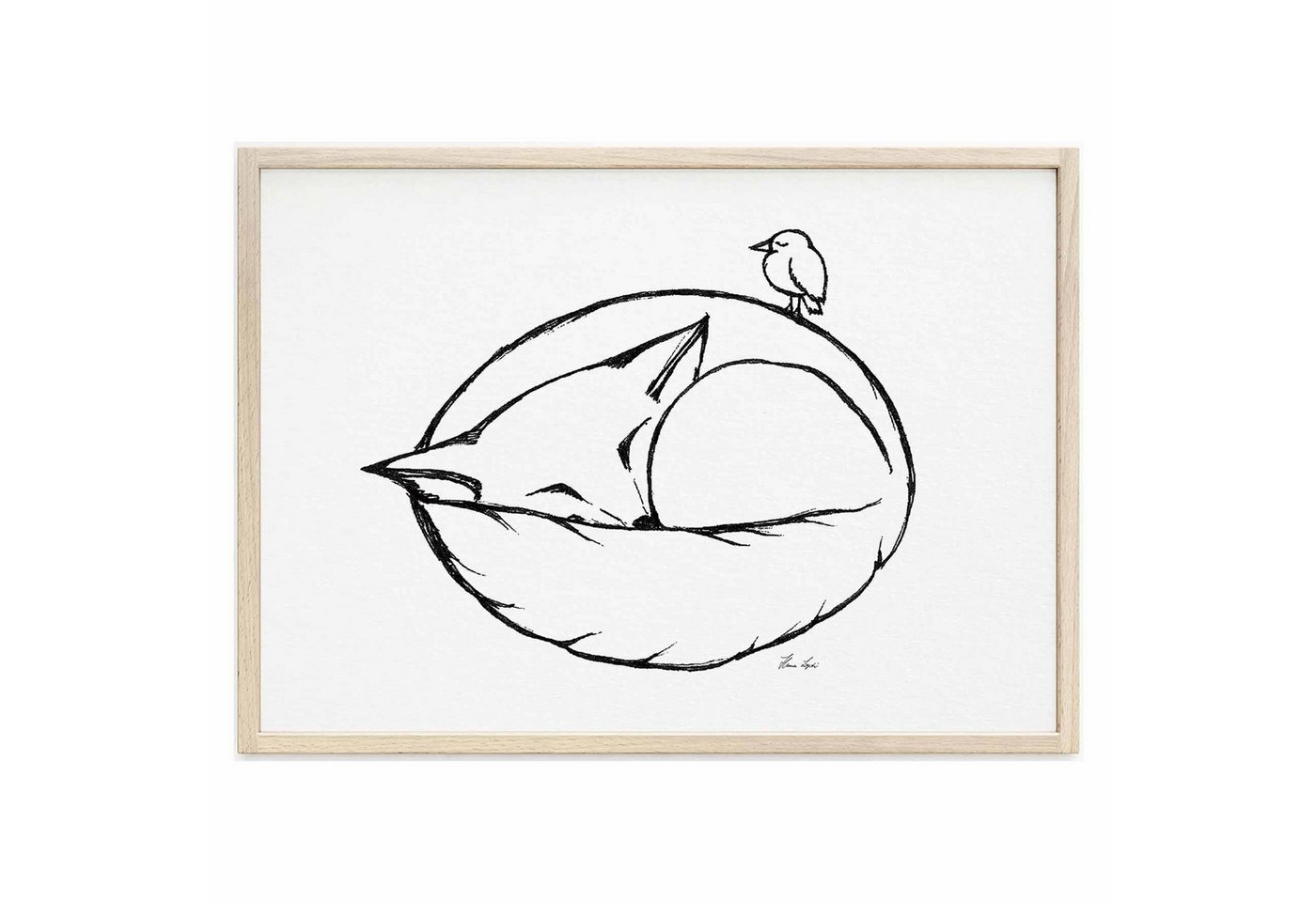Ligarti Kunstdruck Kunstdruck - Schlafender Fuchs Ligarti Kunstdruck Kunstdruck - Schlafender Fuchs von Ligarti
