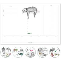 Schreibtischunterlage [Wechselnde Motive] | »All Stars« Aus Recyclingpapier Verschiedene Tiere von Ligarti