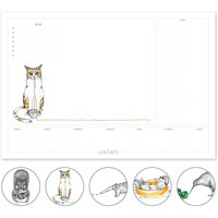 Schreibtischunterlage [Wechselnde Motive] | »Schmackofatz« Aus Recyclingpapier Verschiedene Tiere von Ligarti