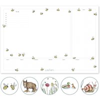 Schreibtischunterlage [Wechselnde Motive] | »Wald & Wiese« Aus Recyclingpapier Verschiedene Tiere von Ligarti