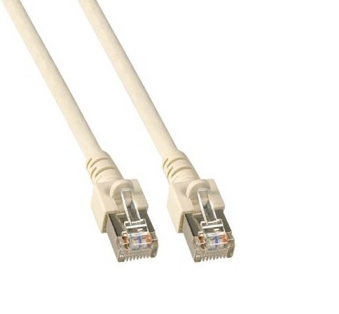 Hochwertiges Patchkabel Cat.5e FTP 5m RJ45 300MHz grau foliengeschirmt - Netzwerk Kabel mit Knickschutz und Clipschutz für lange Lebensdauer - GHMT geprüft - Netzwerkkabel F/UTP von Ligawo