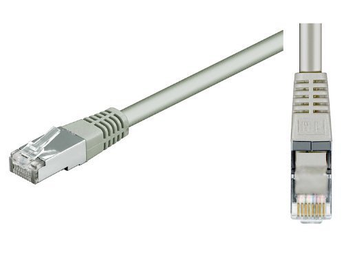 Ligawo 1012111 Netzwerkkabel Cat6 doppelt geschirmt SF auf UTP, 30m grau von Ligawo