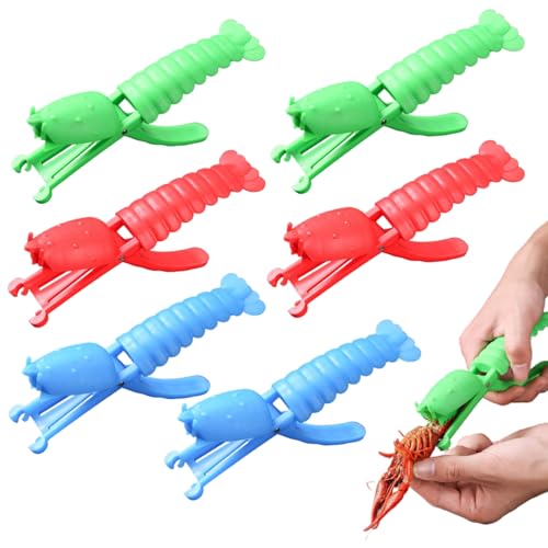 6pcs Crawfish -Schäler, praktische Plastik -Garnelenschäler und Deveiner -Werkzeug mit Komfortgriff, lustige Küchenwerkzeuge für Erwachsene, Kind, Küchenchef von Ligeinsrk