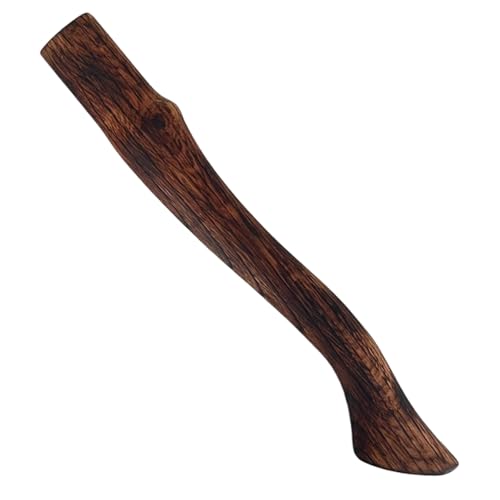 Axengriff Buchenholz 14, 6 Zoll langes Axengriff ersetztes Carbonized Hatchet mit gebogenem Ende glattem Widerstand ax von Ligeinsrk