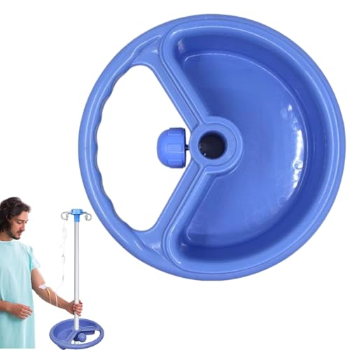 Infusionsunterstützungsschale Runde 10x10 '' Abs Anti-Korrosion abnehmbarer IV-Pol-Tablett Big Storage Medical for Perfusion Support Medical Supplies IV Pole von Ligeinsrk