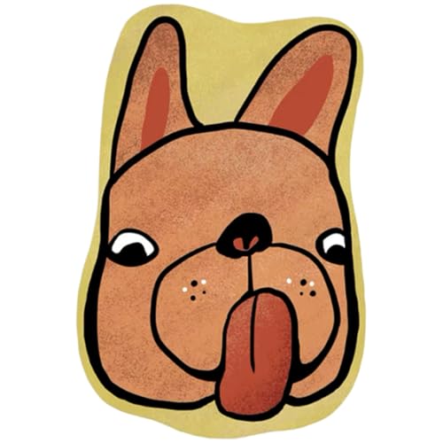 Ligeinsrk Badmatte unregelmäßige niedliche Hundemuster Wasserabsorption Schnelltrocknen Anti-Schlupf-Badezimmer Teppiche Diatom Ooze für Heimatbad, 16 x 24 Zoll Teppiche von Ligeinsrk
