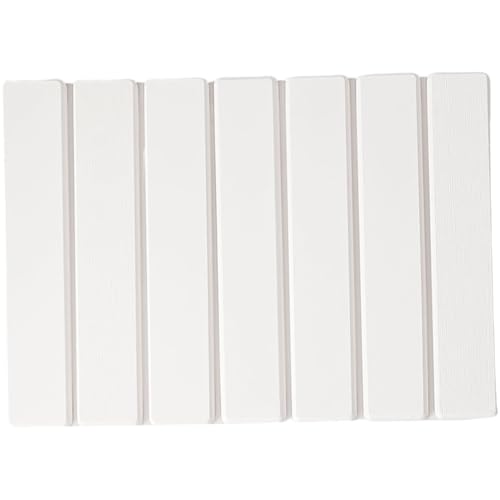 Ligeinsrk Diatomitstein-Badematte, 16x12 Zoll Ultra-absorbierende Schnellrocksschuschmatte, Faltbarer Nicht rutscher Badezimmerteppich für Küchenduschboden, weiße Kieselgur Erde von Ligeinsrk