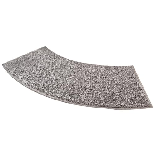 Ligeinsrk Gebogene Badematte, 16x39 Zoll weiche absorbierende Badematte, Nicht -Eck -Dusche, maschinenwaschbare Badezimmerteppiche für Duschbaden von Ligeinsrk