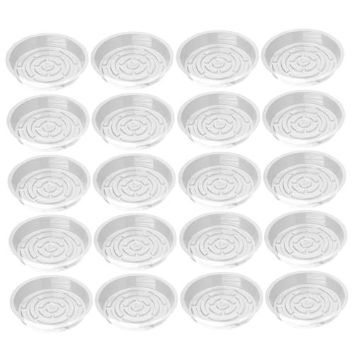 Ligeinsrk Pflanzensaucer 20pcs 8 Zoll runde Pflanzentablett Nicht-rutschfeste PP-Topf-Untertassen wasserdichte transparente Tropfschale für Innen-, Außen-, Gartenbedarfsartikel Ligeinsrk Pflanzensaucer 20pcs 8 Zoll runde Pflanzentablett Nicht-rutschfeste PP-Topf-Untertassen wasserdichte transparente Tropfschale für Innen-, Außen-, Gartenbedarfsartikel von Ligeinsrk