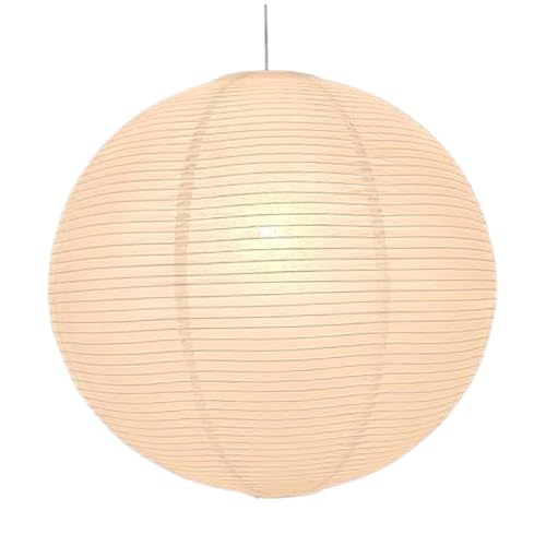 Papierlampenschatten, 16 Zoll großer runder faltbarer hunger heller Schatten, elegante rustikale Hängelampe für Haushaltszimmer Schlafzimmer Küche Teehaus, Beige, Boho Papierlampenschatten, 16 Zoll großer runder faltbarer hunger heller Schatten, elegante rustikale Hängelampe für Haushaltszimmer Schlafzimmer Küche Teehaus, Beige, Boho von Ligeinsrk
