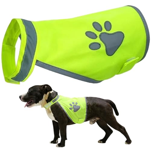 Reflektierende Hundeweste, Hunde Sicherheitsweste mit hoher Sicht, atmungsaktives Netzkleidung Haustierkleidung mit Selbstklebendem Klebeband Reflektierende Hundeweste, Hunde Sicherheitsweste mit hoher Sicht, atmungsaktives Netzkleidung Haustierkleidung mit Selbstklebendem Klebeband von Ligeinsrk