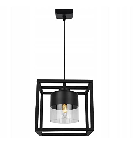 Light-Home Roma Cage Hängelampe - Deckenlampe für Wohnzimmer Schlafzimmer und Esszimmer- Pendelleuchte aus Metall und Glas - E27-1-Flammig von Light Home LH