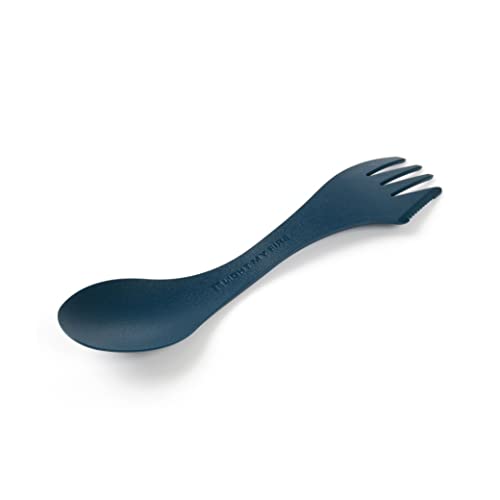Light My Fire Spork Original Campingbesteck - Outdoor Besteck to Go - 17cm BPA Frei Bio Plastik Besteck für Unterwegs - Dunkelblau - Wiederverwendbares Besteck zum Mitnehmen - Göffel mit Messer von Light My Fire