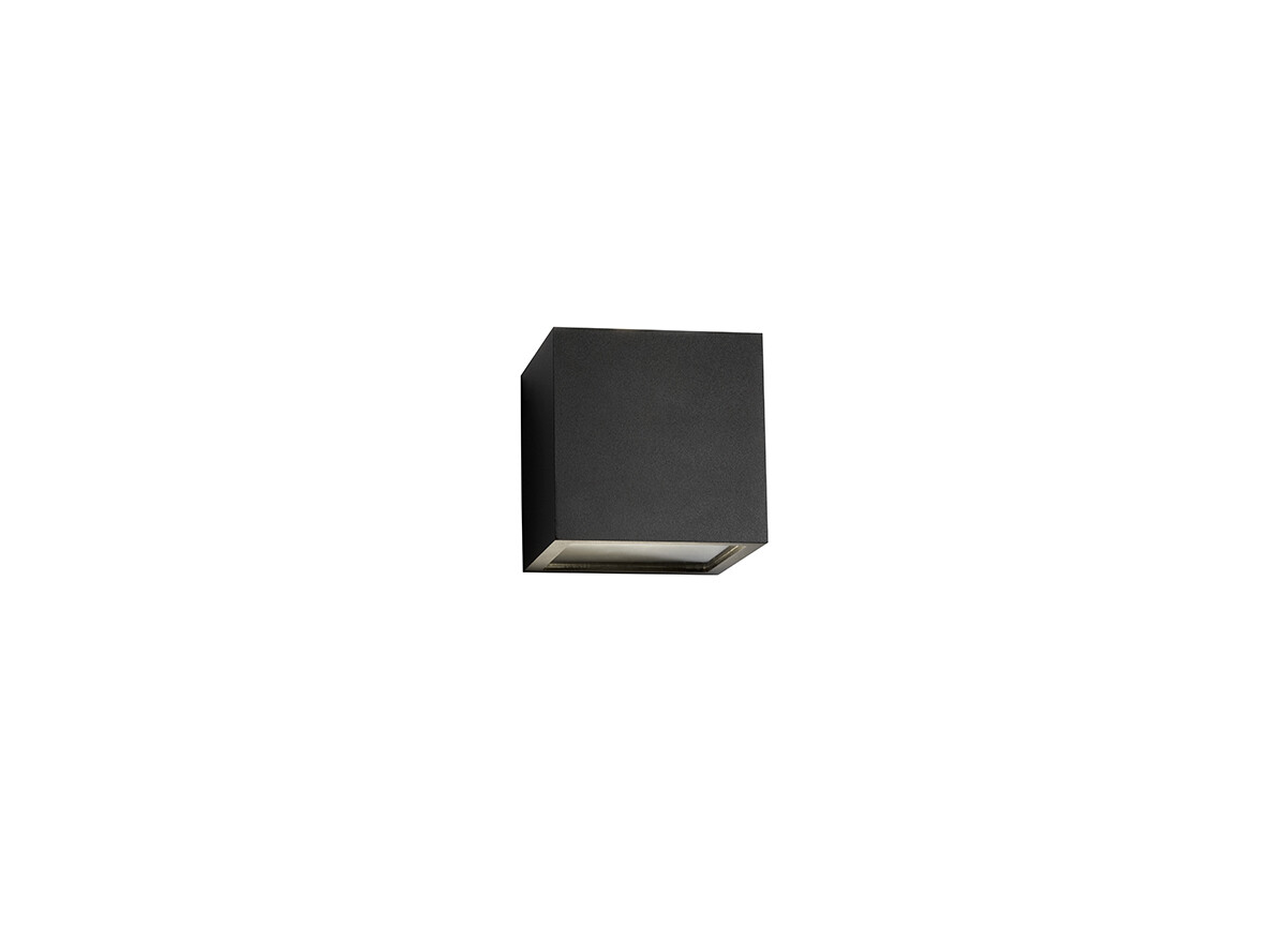 Light-Point - Cube LED Außen-Wandleuchte 3000K Up/Down Schwarz von Light-Point