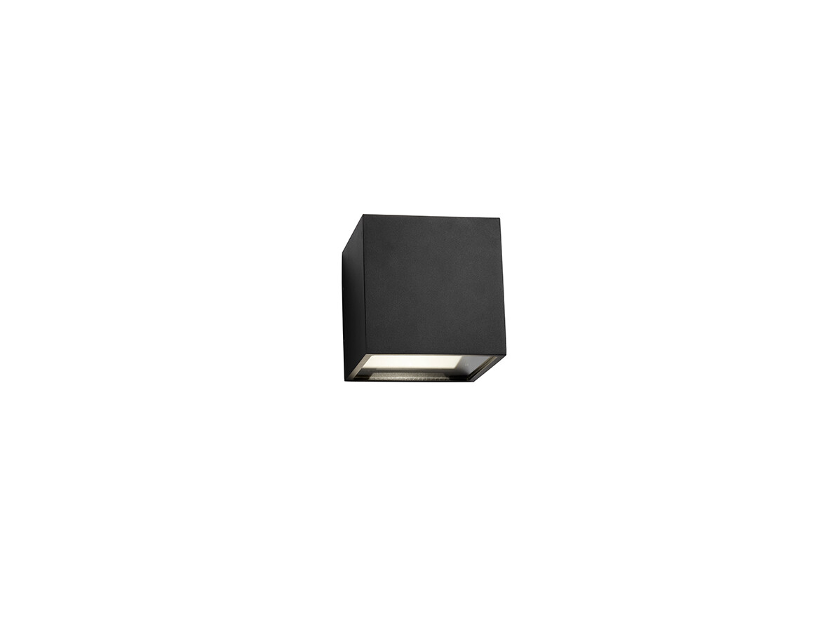Light-Point - Cube LED Außen-Wandleuchte XL 3000K Up/Down Schwarz von Light-Point