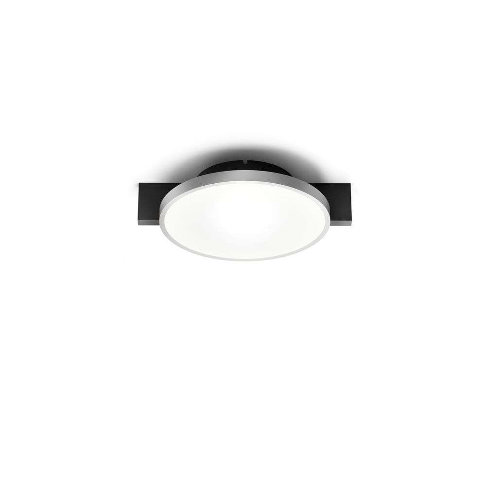 Light-Point - Inlay Round C1 Deckenleuchte Matt Black/Satin Silver von Light-Point