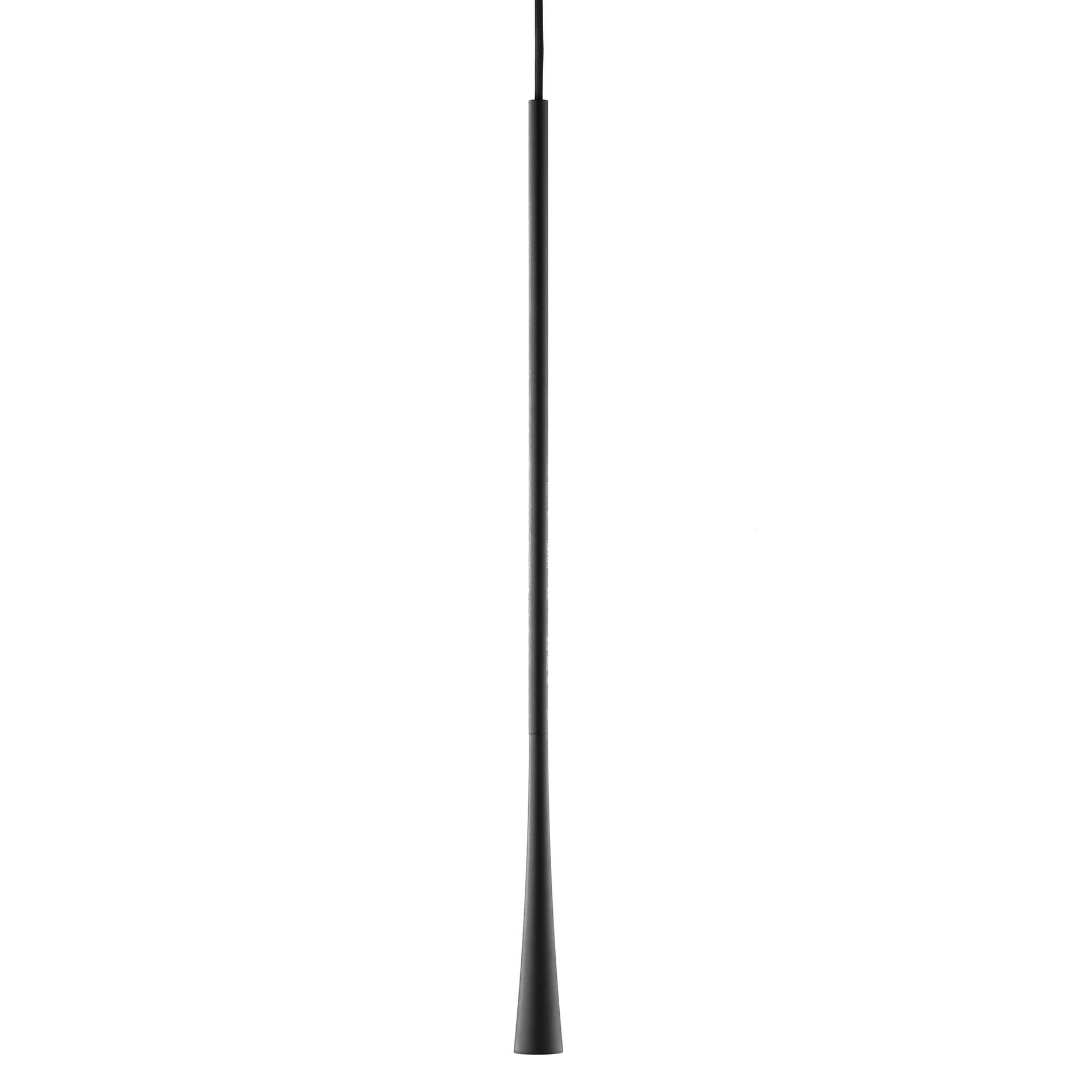 Light-Point - Drop S2 LED Pendelleuchte 3000K - schwarz/H 90cm  / Ø 4,6cm/3000K/200lm/CRI>90 von Light-Point