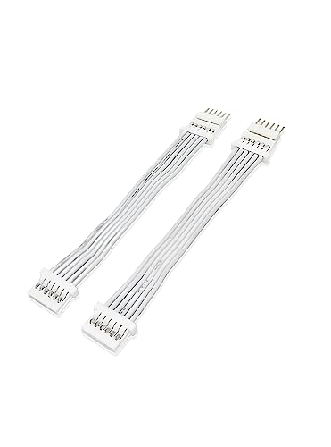 LIGHT SOLUTIONS 5cm Verlängerungskabel für Philips Hue Lightstrip V4 Beleuchtung - LED-Band LED-Streifen LED-Beleuchtung - Verlängerung Erweiterung Kabel Strom - in weiß (2 stück) von Nordic Light Solutions