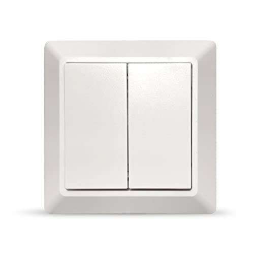LIGHTBEE EU ZIGBEE SWITCH Kabelloser Lichtschalter und Dimmer - Kompatibel mit Philips Hue und Apple HomeKit über die Hue Bridge - Slim Design in Weiß Matt - Wireless Lichtschalter Fernbedienung von Nordic Light Solutions