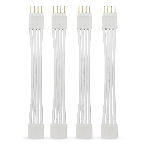 Philips Hue Gradient Lightstrip - Erweitern Sie Ihre Beleuchtung flexibel mit dem Lightstrip gradient und unserem Verlängerungskabel (5 cm (4 stück)) von Nordic Light Solutions