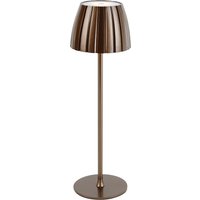 Tafellamp brons 3-staps dimbaar in kelvin oplaadbaar - Dolce von Light Trend