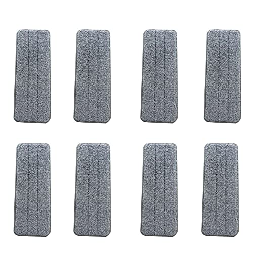 Mopp-Ersatztuch Mop Pads Waschbarer Wischer Ersatzbezug Mop Microfaser Reinigung Pads Flach, Wischmopp-Reinigungskissen FüR Zuhause, BüRo, Hartholz, Marmor, Fliesen von Light feather