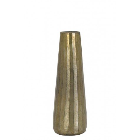 Design Vase Ø13x39 cm DURANGO roh antik bronze von Light & Living