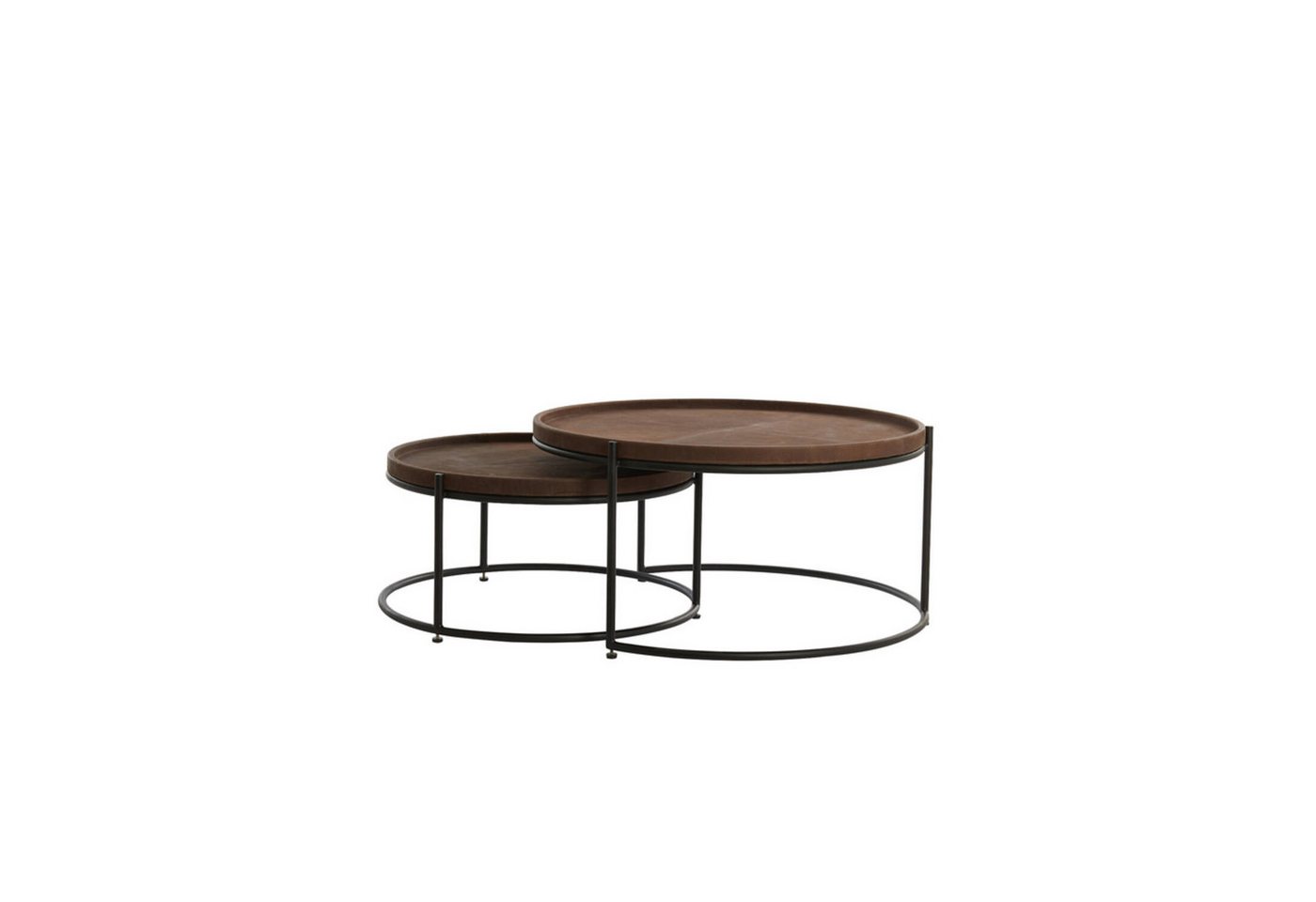 Light & Living Couchtisch Couchtisch 2er Set JAIRO Light & Living Wohnzimmertisch Leder braun Light & Living Couchtisch Couchtisch 2er Set JAIRO Light & Living Wohnzimmertisch Leder braun von Light & Living