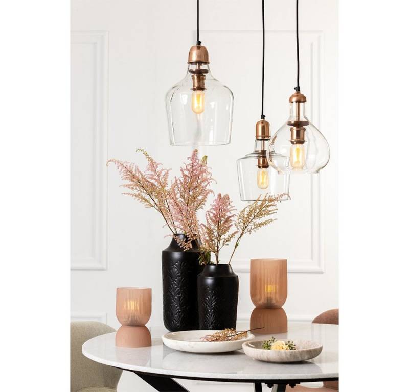 Light & Living Dekovase Dekovase Vase ERIKSEN Light & Living Blumenvase Tischvase Schwarz 37cm von Light & Living