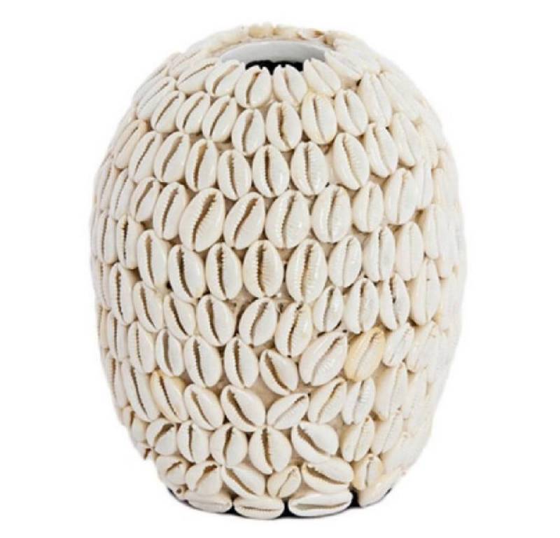 Light & Living Dekovase Vase Shell Muscheln Cream (17cm) von Light & Living