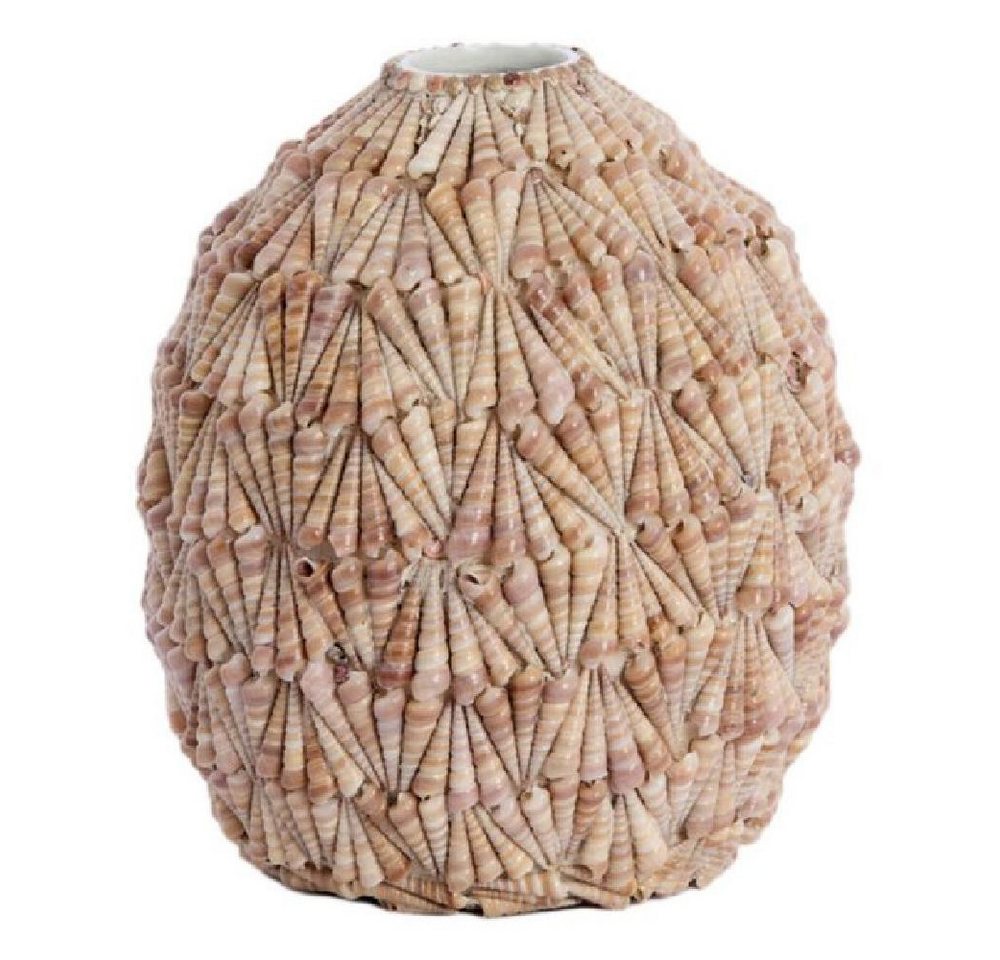 Light & Living Dekovase Vase Shell Muscheln Sand Taupe (37cm) von Light & Living