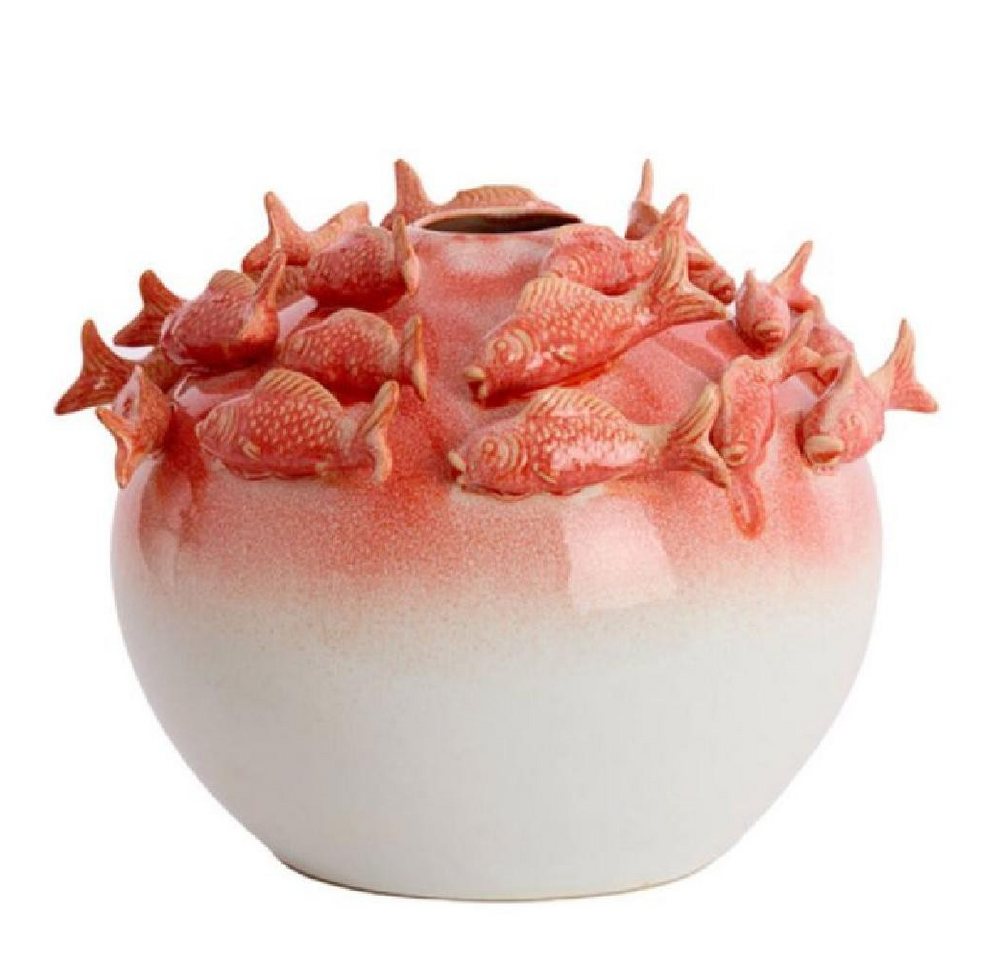 Light & Living Dekovase Vase mit Fischen Rund (32cm) von Light & Living