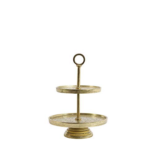 Light & Living Etagere 2 Schichten Lutek - Gold - Ø24 x 37 cm von Light & Living