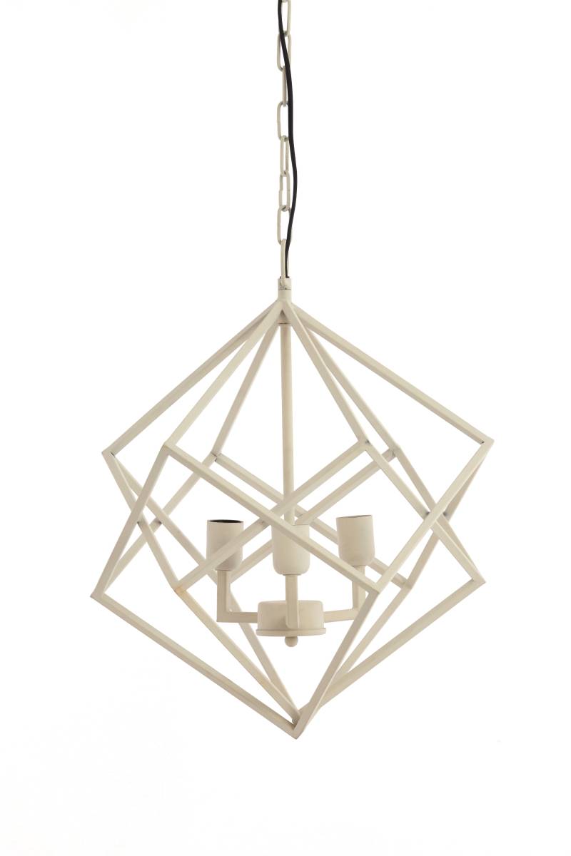 Light & Living Hängeleuchte DRIZELLA Durchm. 46x56cm in creme von Light & Living