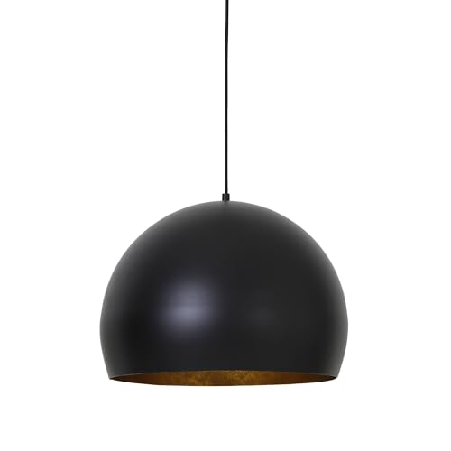 Light & Living Hängeleuchte Jaicey - Schwarz - Ø45cm - Rund - Metall - Hängelampe & Pendellampe - Lampe Wohnzimmer & Schlafzimmer - Pendelleuchte Esstisch von Light & Living