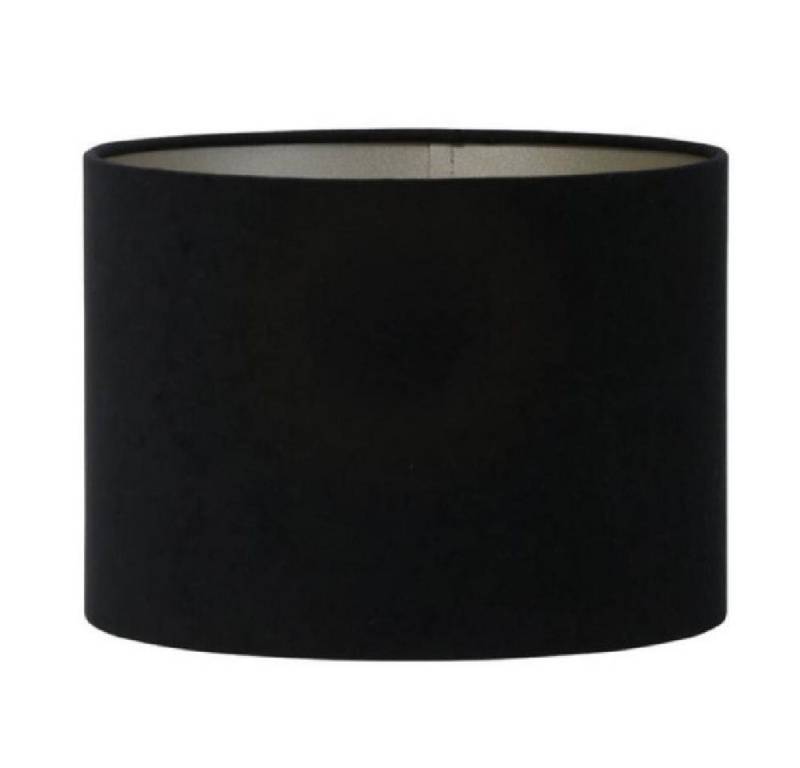 Light & Living Lampenschirm Lampenschirm Velours Samt Schwarz Taupe (30x21cm) von Light & Living