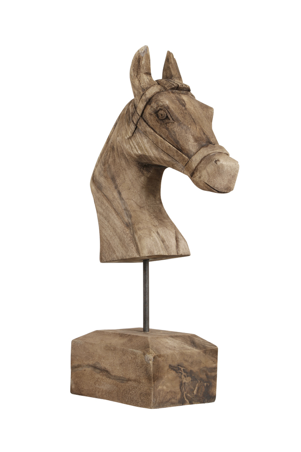 Light & Living Ornament Horse in Holzfarben von Light & Living