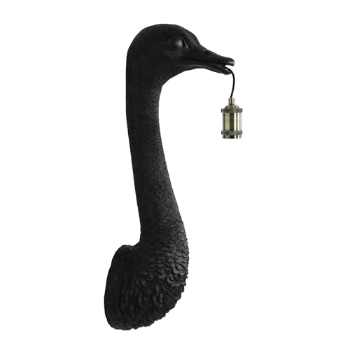 Light & Living Wandlampe Ostrich - Schwarz - 25x19x72cm - Andere - Synthetik-Kunststoff - Wandlampen für innen - Wand beleuchtung für Schlafzimmer & Wohnzimmer Light & Living Wandlampe Ostrich - Schwarz - 25x19x72cm - Andere - Synthetik-Kunststoff - Wandlampen für innen - Wand beleuchtung für Schlafzimmer & Wohnzimmer von Light & Living