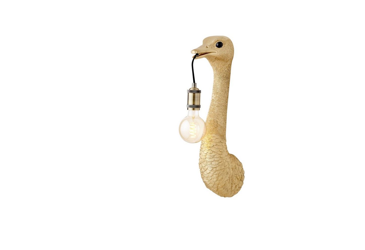 Light & Living Wandleuchte Wandlampe Ostrich - Gold - 25x19x72cm von Light & Living