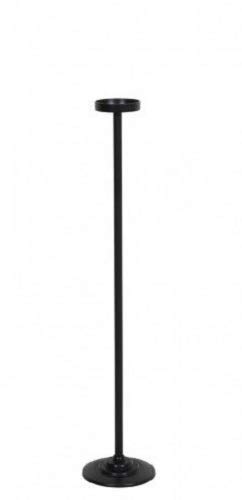 Light & Living | Ziya Kerzenständer H 100 cm D 20 cm Kerzenhalter Hoch Groß mit Fuß für Boden | Metall Schwarz | Frühlingsdeko Sommerdeko Veranda Terrasse von Light & Living